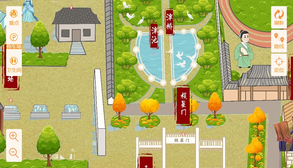 荣县手绘地图景区语音讲解导览系统：智慧景区建设的基石